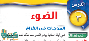 شرح درس الضوء الدرس الثالث علوم ثاني متوسط ف2 الفصل الثاني موقع معلمين